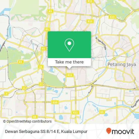 Dewan Serbaguna SS 8/14 E map