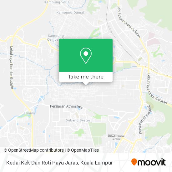 Kedai Kek Dan Roti Paya Jaras map