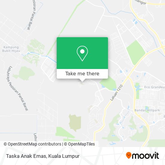 Taska Anak Emas map