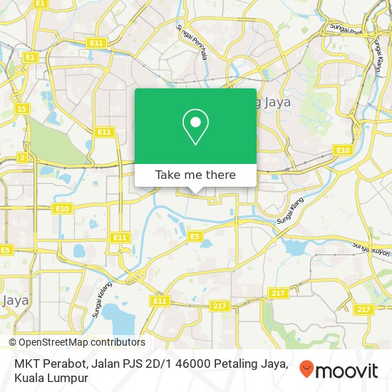 Peta MKT Perabot, Jalan PJS 2D / 1 46000 Petaling Jaya