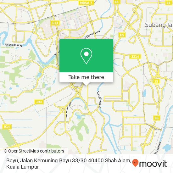 Bayu, Jalan Kemuning Bayu 33 / 30 40400 Shah Alam map