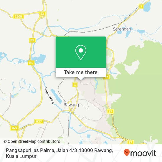 Peta Pangsapuri las Palma, Jalan 4 / 3 48000 Rawang