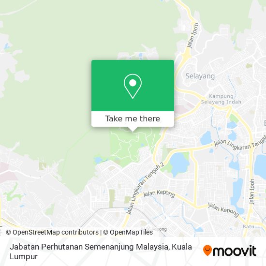 Peta Jabatan Perhutanan Semenanjung Malaysia