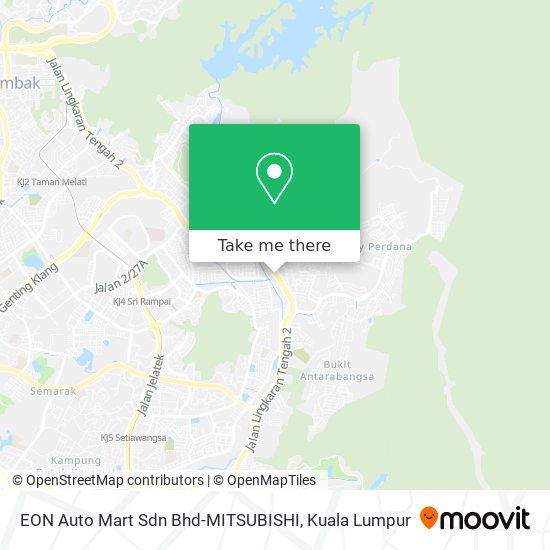 EON Auto Mart Sdn Bhd-MITSUBISHI map