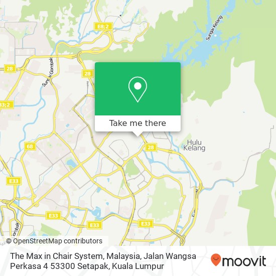 The Max in Chair System, Malaysia, Jalan Wangsa Perkasa 4 53300 Setapak map