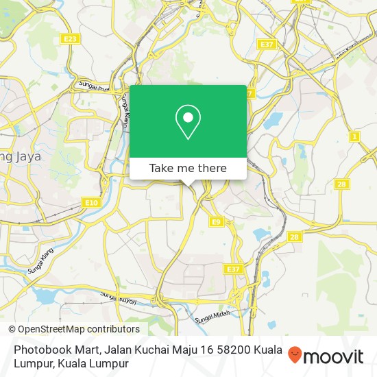 Photobook Mart, Jalan Kuchai Maju 16 58200 Kuala Lumpur map