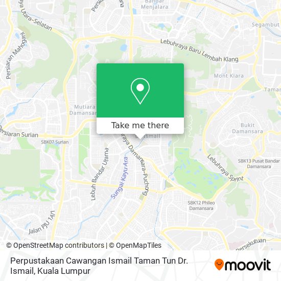 Perpustakaan Cawangan Ismail Taman Tun Dr. Ismail map