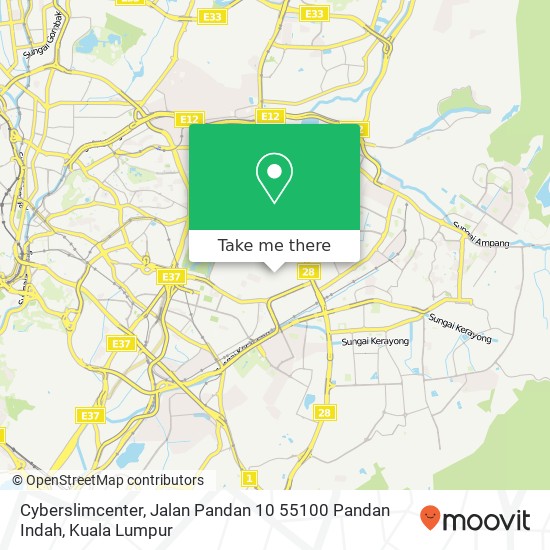 Cyberslimcenter, Jalan Pandan 10 55100 Pandan Indah map