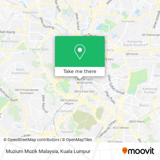 Peta Muzium Muzik Malaysia