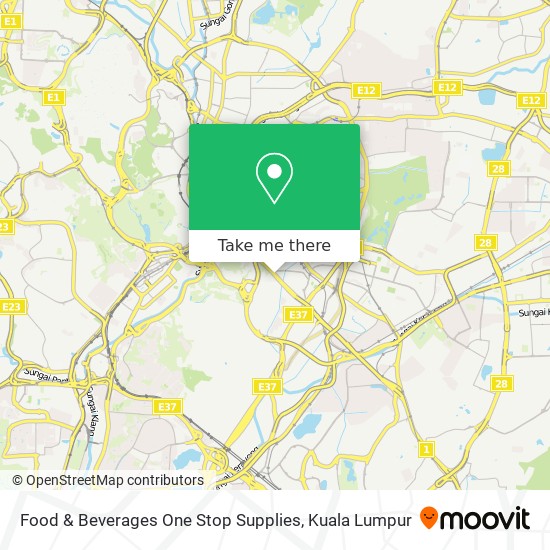 Food & Beverages One Stop Supplies map