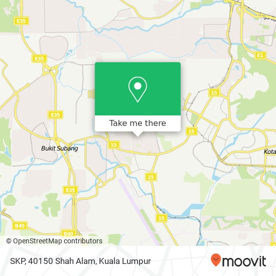 SKP, 40150 Shah Alam map