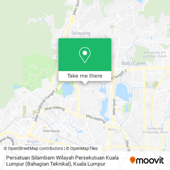 Persatuan Silambam Wilayah Persekutuan Kuala Lumpur (Bahagian Teknikal) map