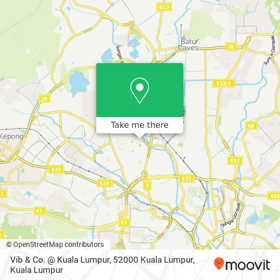 Vib & Co. @ Kuala Lumpur, 52000 Kuala Lumpur map