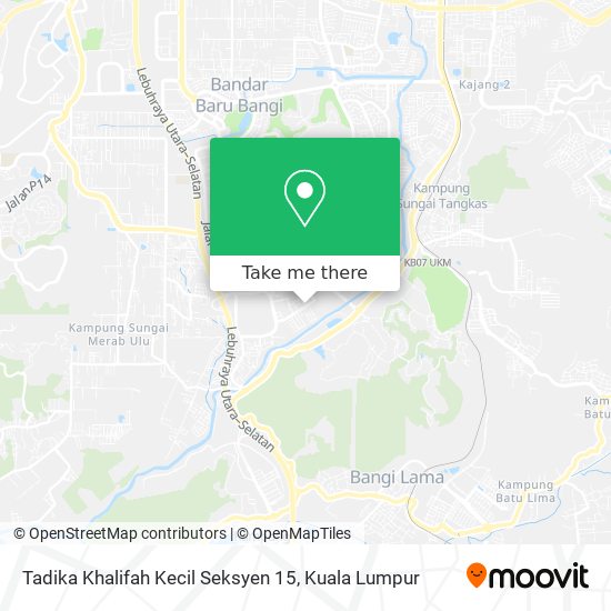 Peta Tadika Khalifah Kecil Seksyen 15