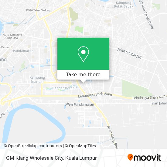 GM Klang Wholesale City map