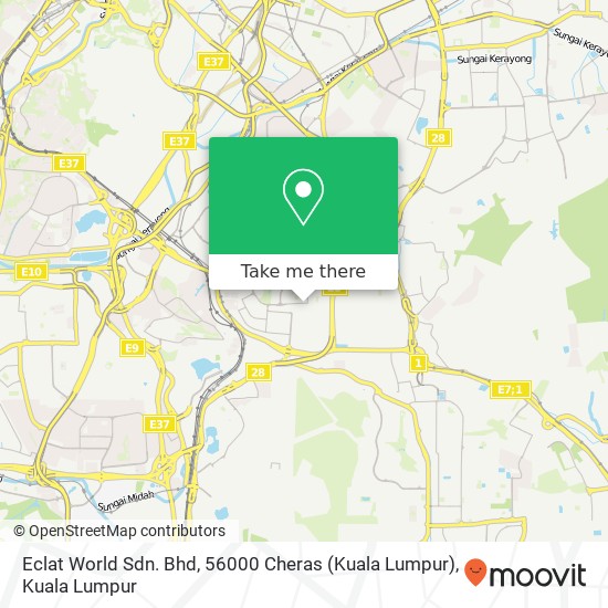 Eclat World Sdn. Bhd, 56000 Cheras (Kuala Lumpur) map