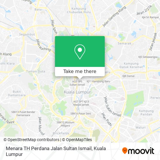 Peta Menara TH Perdana Jalan Sultan Ismail