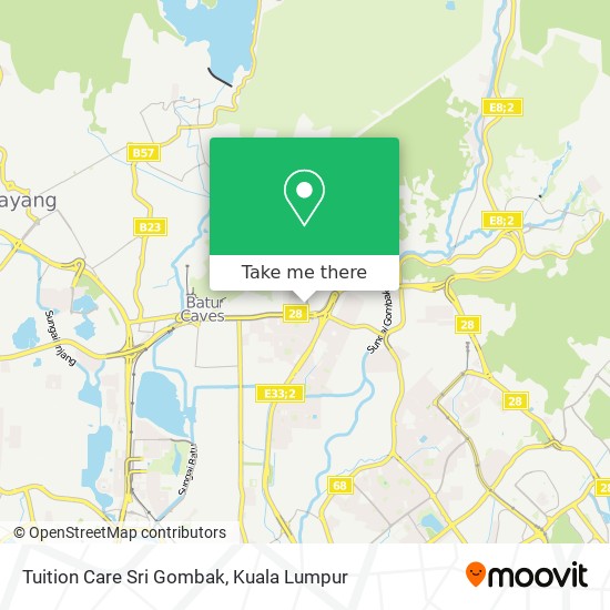 Peta Tuition Care Sri Gombak