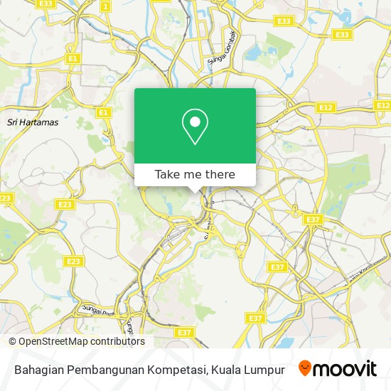 Bahagian Pembangunan Kompetasi map