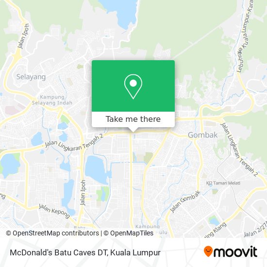 McDonald's Batu Caves DT map