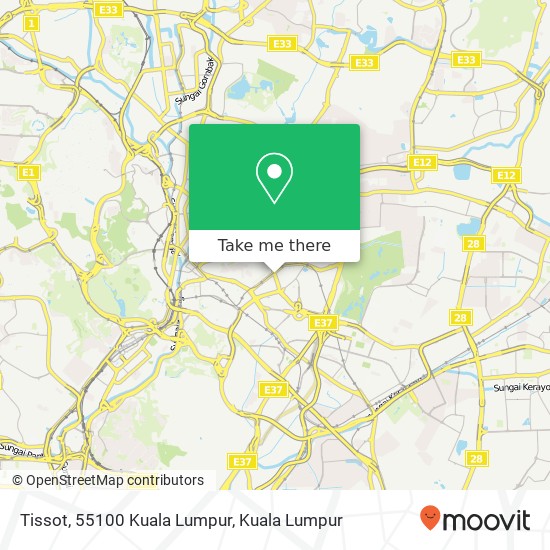 Tissot, 55100 Kuala Lumpur map