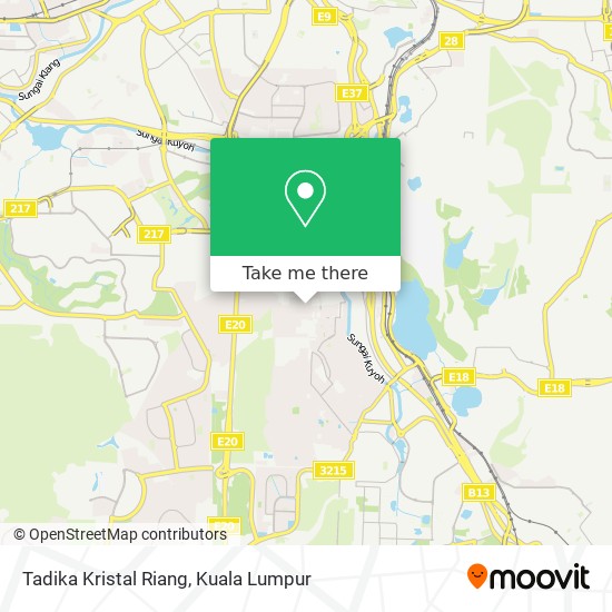 Tadika Kristal Riang map