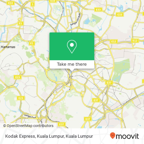 Peta Kodak Express, Kuala Lumpur
