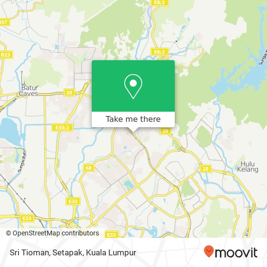Peta Sri Tioman, Setapak