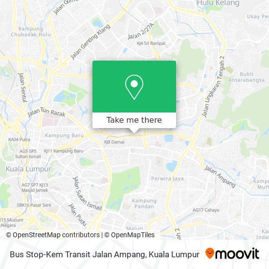 Peta Bus Stop-Kem Transit Jalan Ampang