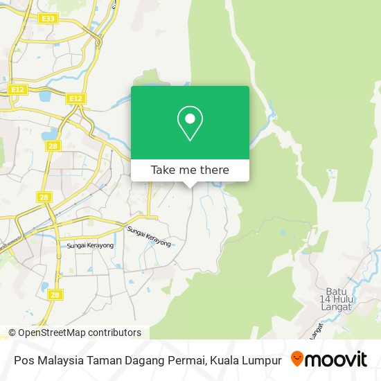 Pos Malaysia Taman Dagang Permai map