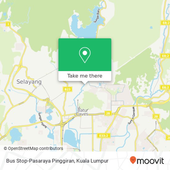 Bus Stop-Pasaraya Pinggiran map