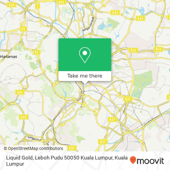 Peta Liquid Gold, Leboh Pudu 50050 Kuala Lumpur