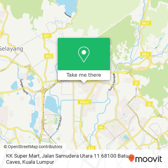 KK Super Mart, Jalan Samudera Utara 11 68100 Batu Caves map