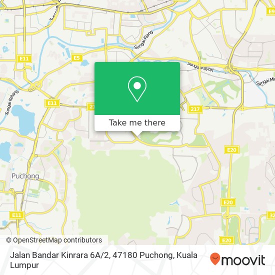 Peta Jalan Bandar Kinrara 6A / 2, 47180 Puchong