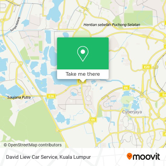 David Liew Car Service map