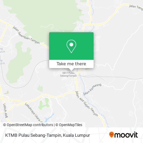 KTMB Pulau Sebang-Tampin map