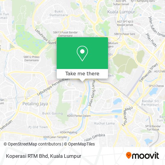 Peta Koperasi RTM Bhd
