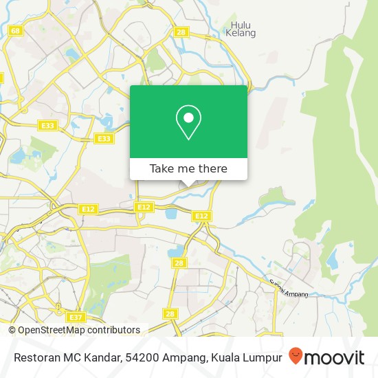 Restoran MC Kandar, 54200 Ampang map