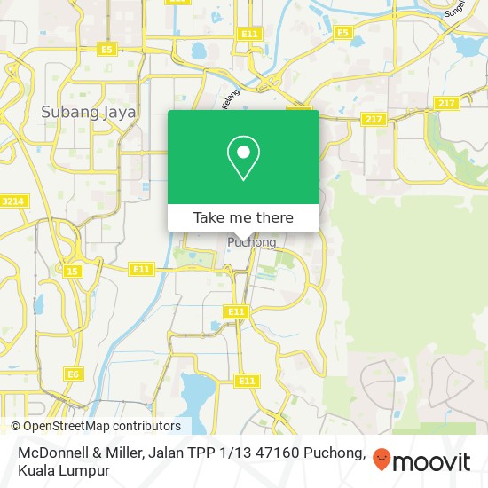 McDonnell & Miller, Jalan TPP 1 / 13 47160 Puchong map