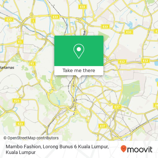 Peta Mambo Fashion, Lorong Bunus 6 Kuala Lumpur