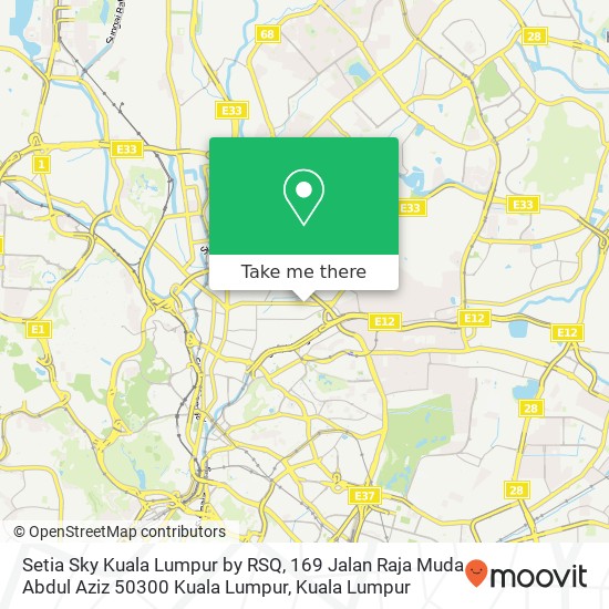 Setia Sky Kuala Lumpur by RSQ, 169 Jalan Raja Muda Abdul Aziz 50300 Kuala Lumpur map