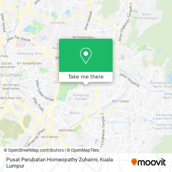 Pusat Perubatan Homeopathy Zuhairni map