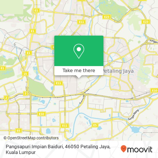 Pangsapuri Impian Baiduri, 46050 Petaling Jaya map