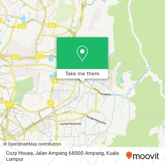 Cozy House, Jalan Ampang 68000 Ampang map