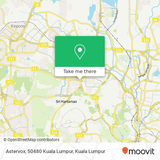 Astervox, 50480 Kuala Lumpur map