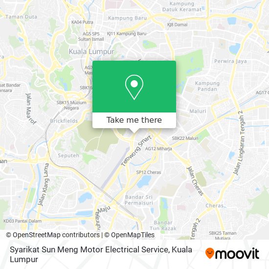 Syarikat Sun Meng Motor Electrical Service map