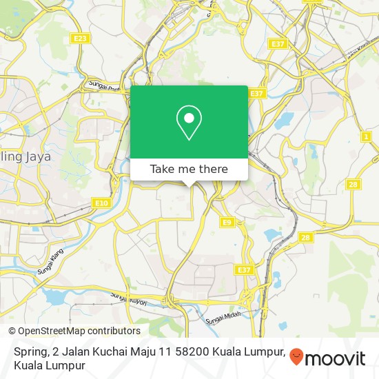 Spring, 2 Jalan Kuchai Maju 11 58200 Kuala Lumpur map