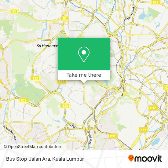 Bus Stop-Jalan Ara map