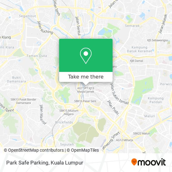 Park Safe Parking map