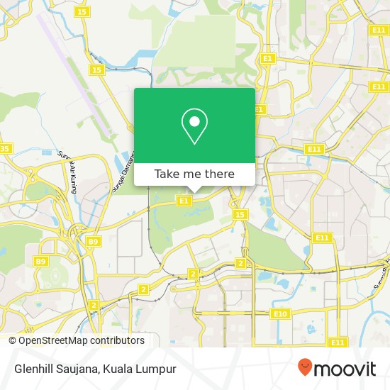 Glenhill Saujana map